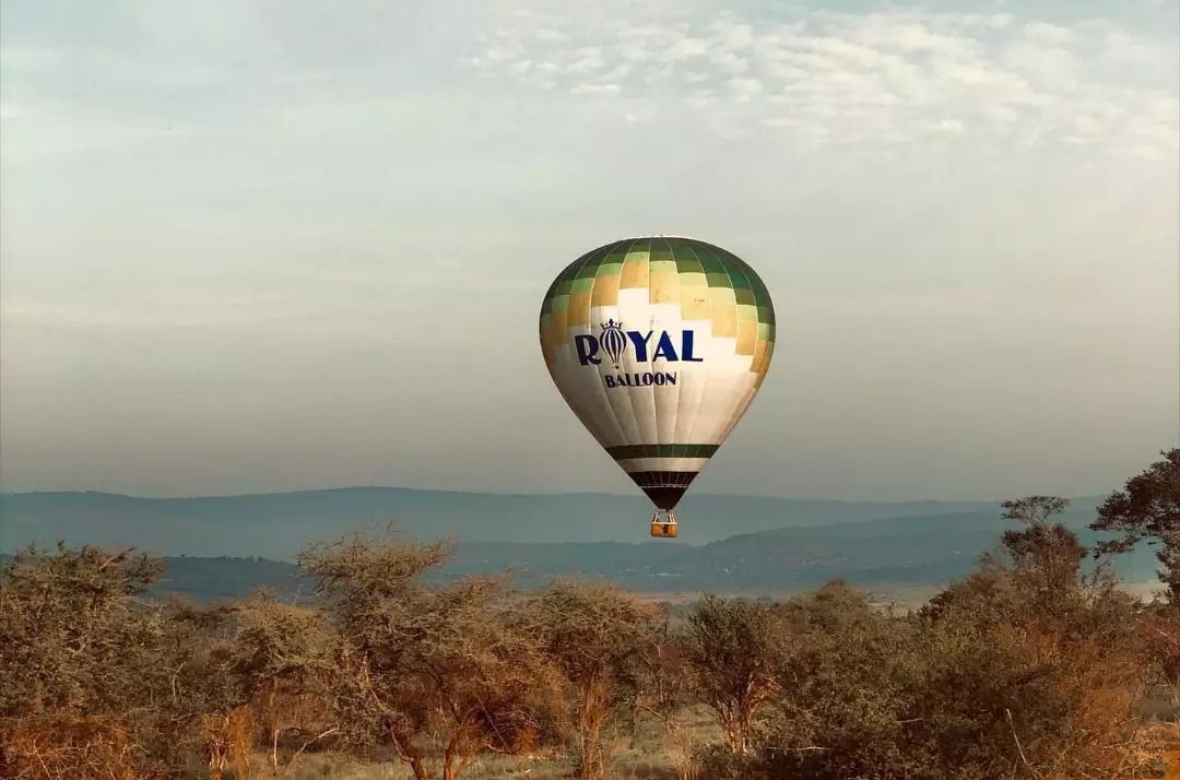 Hot Air Balloon In Akagera National Park